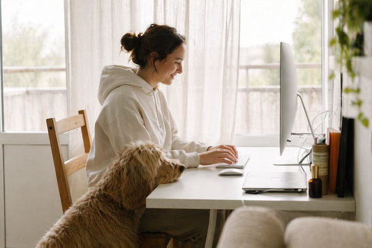 Cómo entretener a tu perro mientras trabajas desde casa
